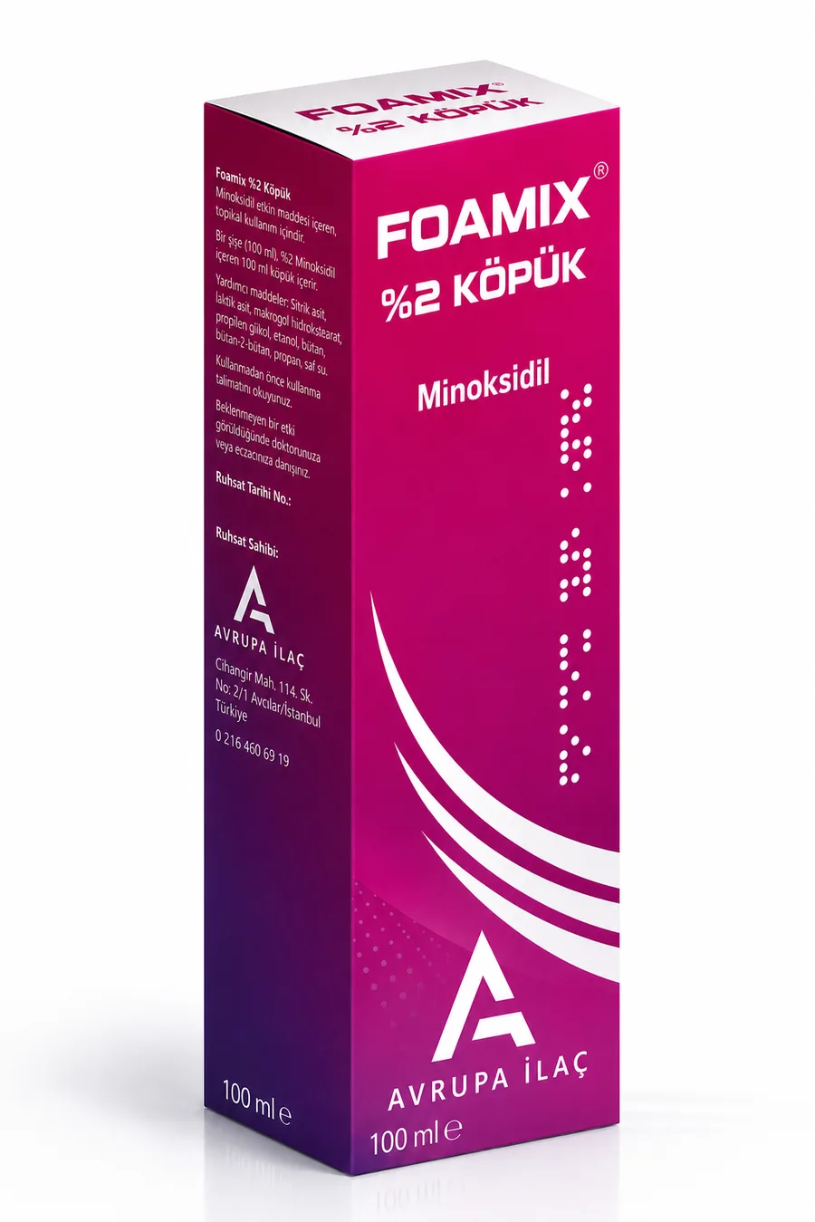 Foamix minoksidil köpük ürünleri